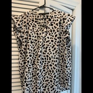 Cynthia Steffe Flutter sleeve top